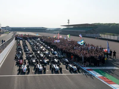 All the teams at the Formula Student Newcastle Racing AI 2026 event